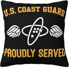 Us Coast Guard Aviation Electronics Technician Ratingdouble-Sided Plush Pillowcase Upholstery Sofa Car Bed Pillow Case (Various Size)