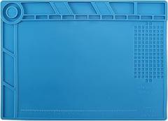 S-140 Magnetic Insulation Silicone Soldering Mat Magnetic Repair Mat, Heat Work Mat 932°F for Repair Electronics