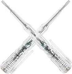 2pcs Voltage Detector Pen Slotted Screwdriver Set Neon Voltage Tester for Electric Circuit Testing Electronic Repair Tools