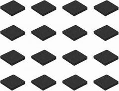MECCANIXITY 16 Pcs Single Sided Speaker Isolation Feet Pads, 30mmx5mm Square Non Slip Foam Shock Absorption Base Pad Amplifier Stand Feet Mat for Speaker HiFi Home Theater Sound System, Black