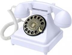 16GB Audio Guest Book Wedding Phone Serves as an Exquisite Wedding Audio GuestBook, Enabling Guests to Leave Voice Messages, Record Voice logs, Create Audio memos, and Enjoy Local Playback. White