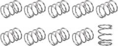 METALLIXITY Compression Springs (0.8x8mm OD,10mm Free Length) 10Pcs, 304 Stainless Steel Extension Spring - for Shop Home Repairs, DIY Projects, Silver Tone