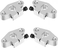 OUNONA 4pcs Aluminum Rail Support Base Bracket for Optical Printer Accessories Easy Installation for Electronic and Food Machinery