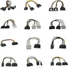 IDE Molex 4 Pin to SATA 2 Serial HDD Power Adaptier Cable Hard Drive C0innector Male to Female Molex SATA Extension Cord New 2026 High for Reliable Electronic Component, Precision, Stable Performance