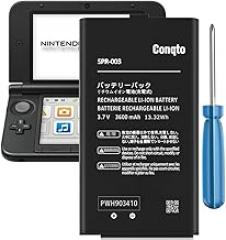 Battery for SPR-003 Controller, (3600mAh) 2025 Upgrade High Capacity Battery Replacement for Nintendo SPR-003, 3DS XL SPR-001, 3DS XL RED-001, SPR-A-BPAA-CO Game Console with Repair Tool Kit