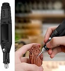 Alvinlite Mini Electric Drill, Electronic Components Multifunction 12V 13W Drilling Tool for Carving Cutting Polishing, Mini Electric Drill Set for Carving Wood, Jade, Kernel, Egg Shell, Bone(Black)