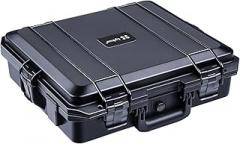 Lykus HC-4110 Waterproof Hard Case with Foam, Interior Size 16.1x14.2x5.1 inch, Suitable for laptop, camera, game console, electronics, and more