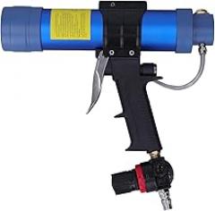 Air Silicone Sealant Gun, High Efficiency No Leakage Pneumatic Glue Gun 1/4in Inlet Knob Design Easy Operation for Electronic Devices