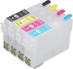 4 Colors Photo Printer, Sublimation Printer, Ink Cartridge with Permanent Chip, Compatible with T1811 T1812 T1813 T1814