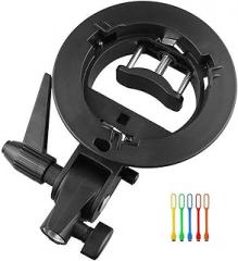 Godox S-Type Bracket Bowens S Mount Holder for Speedlite Flash Snoot Softbox Honeycomb with USB Light