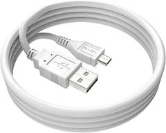 FITE ON 3.3ft White Micro USB Charging Cable PC Laptop DC Charger Power Cord Compatible with Craig Electronics Inc CMA3559 CMA3569 CMA3561 CMA3575 Speaker