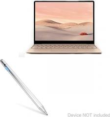 BoxWave Stylus Pen Compatible with Microsoft Surface Laptop Go - AccuPoint Active Stylus, Electronic Stylus with Ultra Fine Tip - Metallic Silver