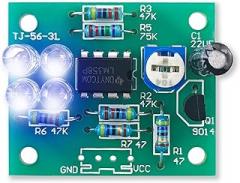 YYSOLDER 1pcs Flashing LED Adjustable Speed Soldering Kit soldering electronic diy electronic kit soldering practice kit electronic kit