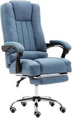 Office Chair Computer Chair Cloth Art Home Electronic Game Chair Lifting Swivel Chair Reclining backrest Cushion Chair boss Chair Chair Needed，Blue