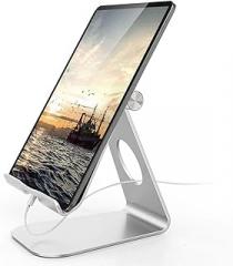 HBJWOV Charging Stand,Aluminium Tablet Stand,Adjustable Desk Smartphone Holder 260 Degree Rotating
