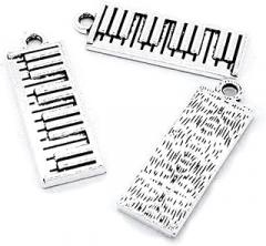 20 Pieces Antique Silver Plated Jewelry Charms GY03896 Electronic Organ