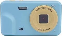 Digital Camera, 48MP 1080P Auto Focus 5X Zoom 2.0in IPS Screen Portable Compact Camera, with Electronic Image Stabilization and Multiple Filters (Blue)