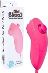 Old Skool Nunchuck Controller, Compatible with Wii and Wii U - Pink