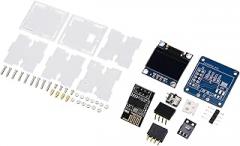 FILFEEL DIY Mini Clock Kit Acrylic Organic Light Emitting Diode Display Electronic Clock Timing Module