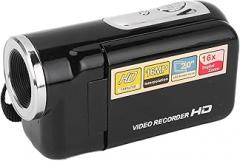 16MP 1080P Video Camera HD 16X Digital Zoom USB Digital Camera Video Recorder with 2 Inch Rotation Screen for Travel, Featuring Selfie, Electronic Image Stabilization (Black)