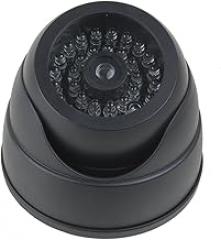 Dummy Electronic security Dome Realistic Looking Security Camera Red LED Light Warning AAA Battery Powered