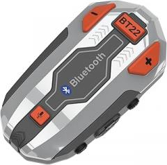Motorcycle Intercom BT22 Bluetooth 5.4 Intercom Transmission Distance of 1500m Up to 8 People Talking at The Same Timewith,Music Sharing IP67 Waterproof Connects with Different headsets
