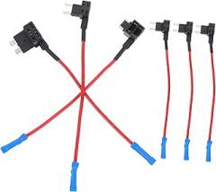 6pcs Inline Fuse Holder Kit Gauge Wire Wire Insulated Terminals for Automotive Van Mobile Home Car Electronics Protection