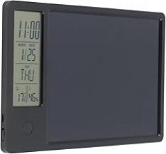 Electronic Calendar Writing Board Multi Functional Lightweight Electronic Calendar with Notepad for Office (Black)