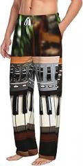 NONHAI Mens Pajama Pants Soft Pajama Lounge Pj Bottoms with Pockets Sleep Pants Electronic keyboard
