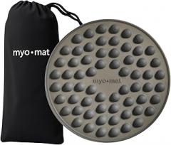 Active Sitting & Myofascial Release Massage Mat - Platinum Silicone Domed Node Massager for Back, Glute Activation, Mobility - 13.5