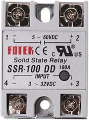 Electronic Parts SSR-100 DD Solid State Relay Module 100A 3-32V DC Input 5-60V DC Output Relay