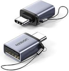 UGREEN USB-C Adapter (2 Pack), USB-C Male to USB 3.0 Female Adapter for MacBook Pro, iPhone 15 Plus, iPad Pro and More Type-C or Thunderbolt 3 Devices