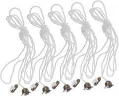 Fan Switch for Ceiling Fan 5pcs Pull Cord for Ceiling Switch Light Pull Cord String Extendable