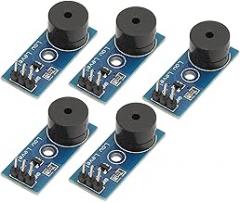 Tyenaza 5Pcs Passive Low-Level Trigger Buzzer Module, DC 3.3-5V Passive Digital Buzzer Module Alarm Output Electronics Accessory