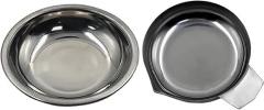 Pack of 2 Stainless Steel Weighing Trays for Kitchen Electronic Scale Bowls Weigh Dishes for Jewellery Powder and More Stainless Steel Weighing Tray