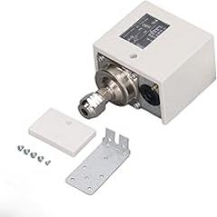 Electronic Pressure Control Switch High Precision Adjustable Compressor Pressure Controller for Air Water Pump Boilers Ships Refrigeration Equipment Industrial Use Brass Stainless