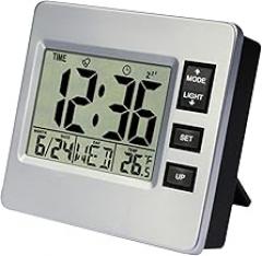 Digital Alarm Clocks for Bedrooms Led Alarm Clock Digital Alarm Clock with LCD Display Temperature Screen Snooze Alarm Electronic Management Reminder Digital Desk Clock Bedside Clock