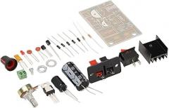 Adjustable DIY Kit Regulated Power Supply Board DC Supplies with Short Circuit for Electronics Experiment