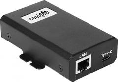 Coolgear PoE to USB-C PD Power Adapter 22W with Gigabit Ethernet & Smart Power Management for USB Type-C Tablets and Cell Phones