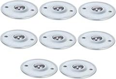 8pcs Swivel Turntable Ball Transfer Bearings Precision Engineered Caster Rollers for Smooth Operation Food Processing and Electronics Assembly