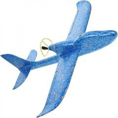 FRCOLOR Chargeable Hand Throw Airplane for Blue Whirly Glider Enhances Hands Skills and Outdoor Fun for Boys and Birthday Gift