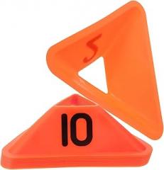 10pcs Logo Plate Cones Football Train Obstacle Soccer Training Equipment Soccer Disc Soccer Mark Disks