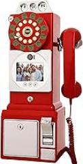 Audio Guest Book Wedding Phone, 1080p HD Video Guest Book,Wedding Guest Video Book, for Wedding, Birthday, Graduations，54x27x20cm (Red)