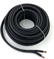 Black 16 AWG True Gauge 25 FT Pure Copper Marine Car Audio Speaker Cable Wire