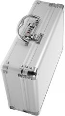 Tool Carrying Organizer Case Portable Metal Briefcase with Password Lock Design for Tools Mechanics and Electronics for Travel and Outdoor Use