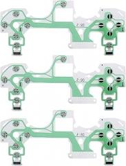 3pcs Conductive Film Replacement Handle Keypad Repair Pads Flexible Controller Membrane Conductive Film Compatible with PS4 Controller JD-M-050 JD-M-055