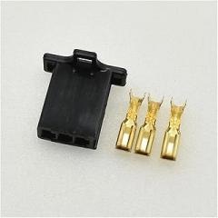 20Sets 3 Pin/Way Automobile Electronic Motorcycle Wiring Harness Connector Plug 6030-3991 6040-3111 (Color : Female Black, Size : 20Sets)