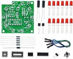 Lucky Rotary Suite Electronic Suite Turntable CD4017 NE555 Self LED Light Kits Production Parts Module 3V 5V Pulse Generator DIY