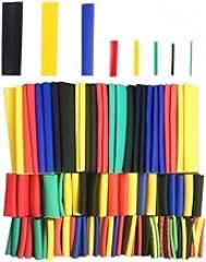 Polyolefin Heat Shrink Tubing 2: Shrink Ratio Sleeve for Electronics, Cable Insulation Sleeve Electrical Wire Protector Flame Retardant Assorted Size Heat Shrink Kit Multi Color 164 Pcs（164pcs）