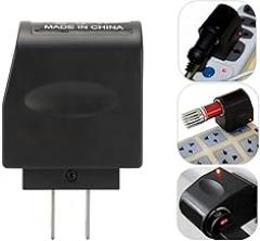 Yctze AC to DC 12V Power Supply Adapter with Cigarette Lighter Socket for Small Car Electronics, Wall Plug Converter, 100-240V Compatible (US Plug)